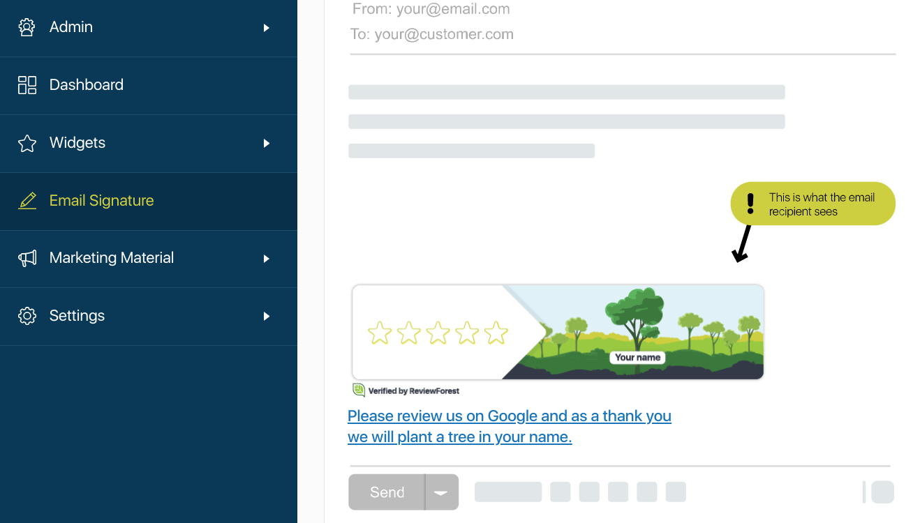 ReviewForest Email Signature