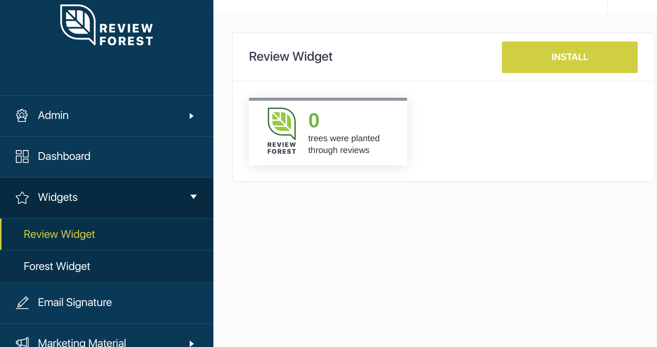 ReviewForest Widgets