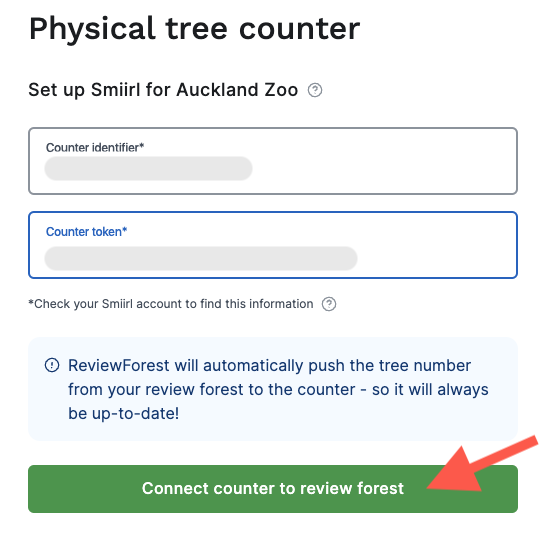 Last step: confirm connection